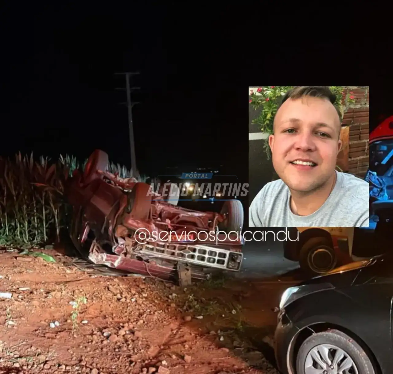 Motoboy morre em colisão frontal com caminhonete do próprio tio em rodovia de Mandaguaçu