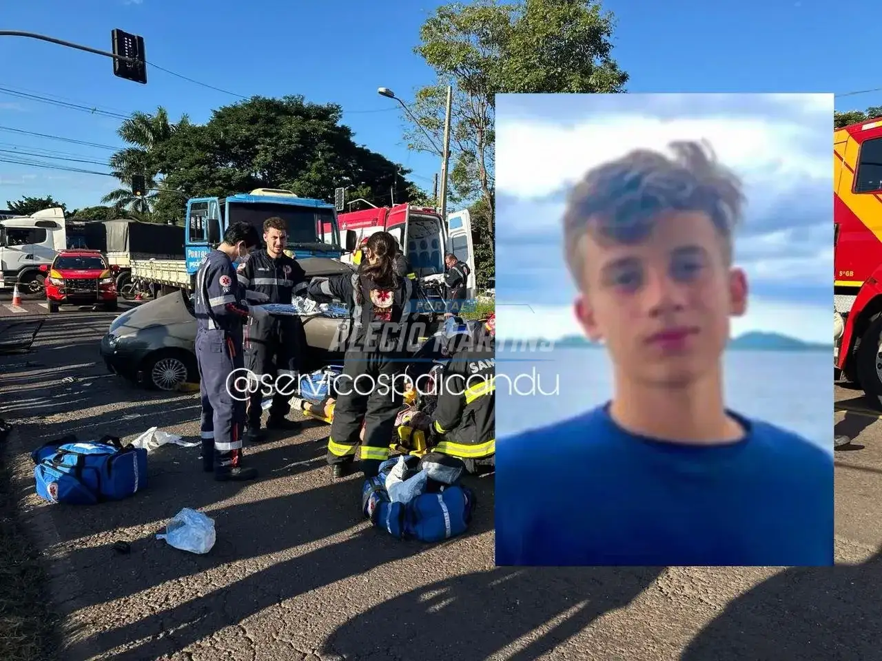 Adolescente de 15 anos é uma das vítimas fatais de grave acidente no Contorno Sul