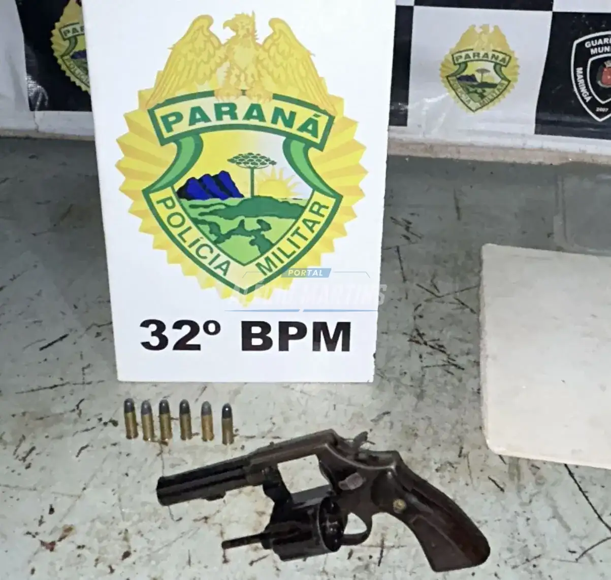 Após denúncia homem com arma de fogo é preso pela polícia militar em Lanchonete em Paiçandu