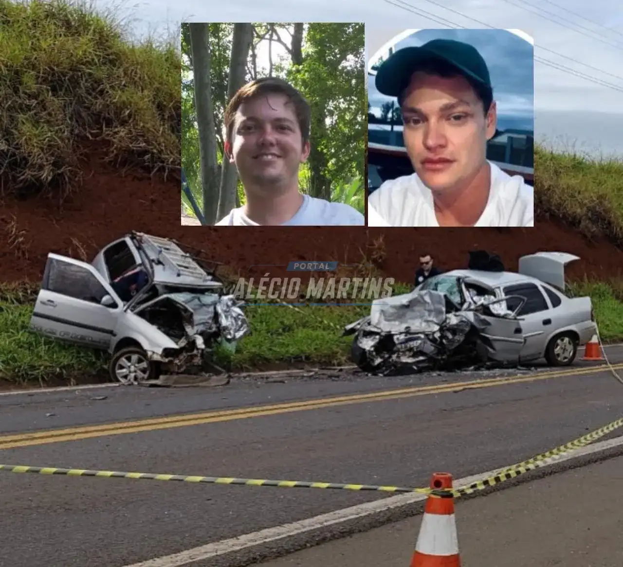 Identificados os motoristas que morreram em violenta colisão frontal na PR-317, em Floresta