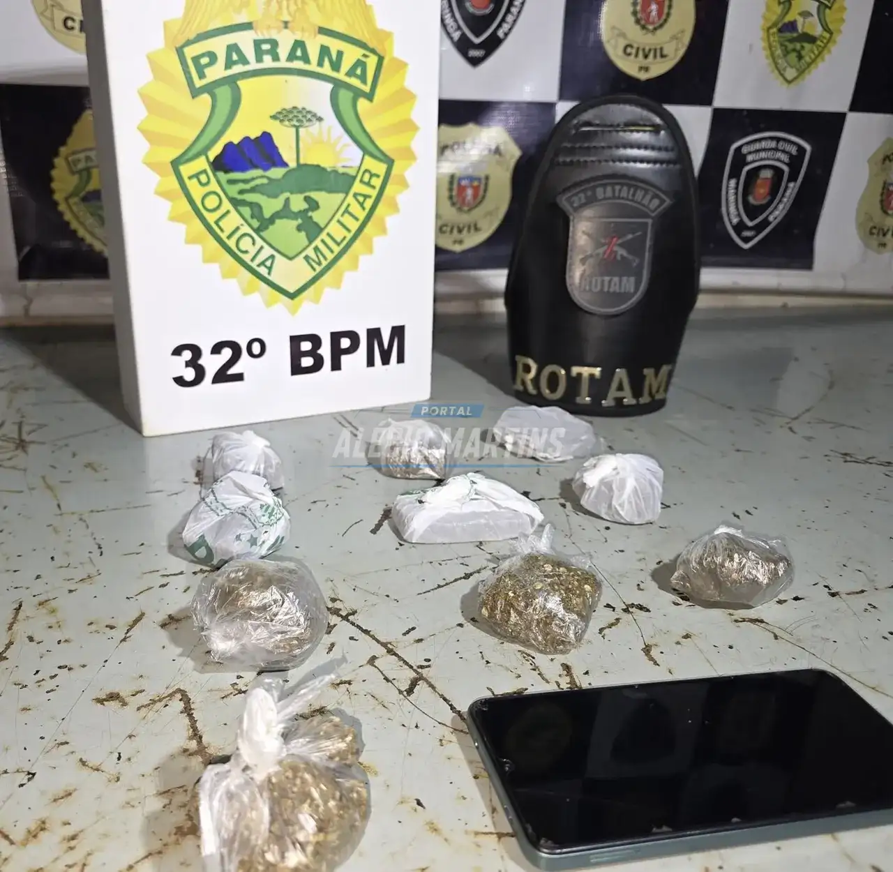 ROTAM prende traficante em Paiçandu; moto sem placa era usada para entregas