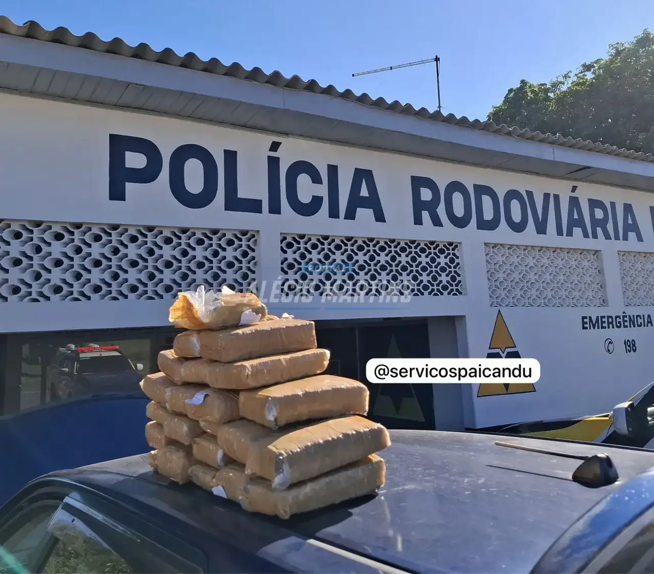 Durante fiscalização Polícia Rodoviária Estadual apreende maconha transportada em veículo na PR-323