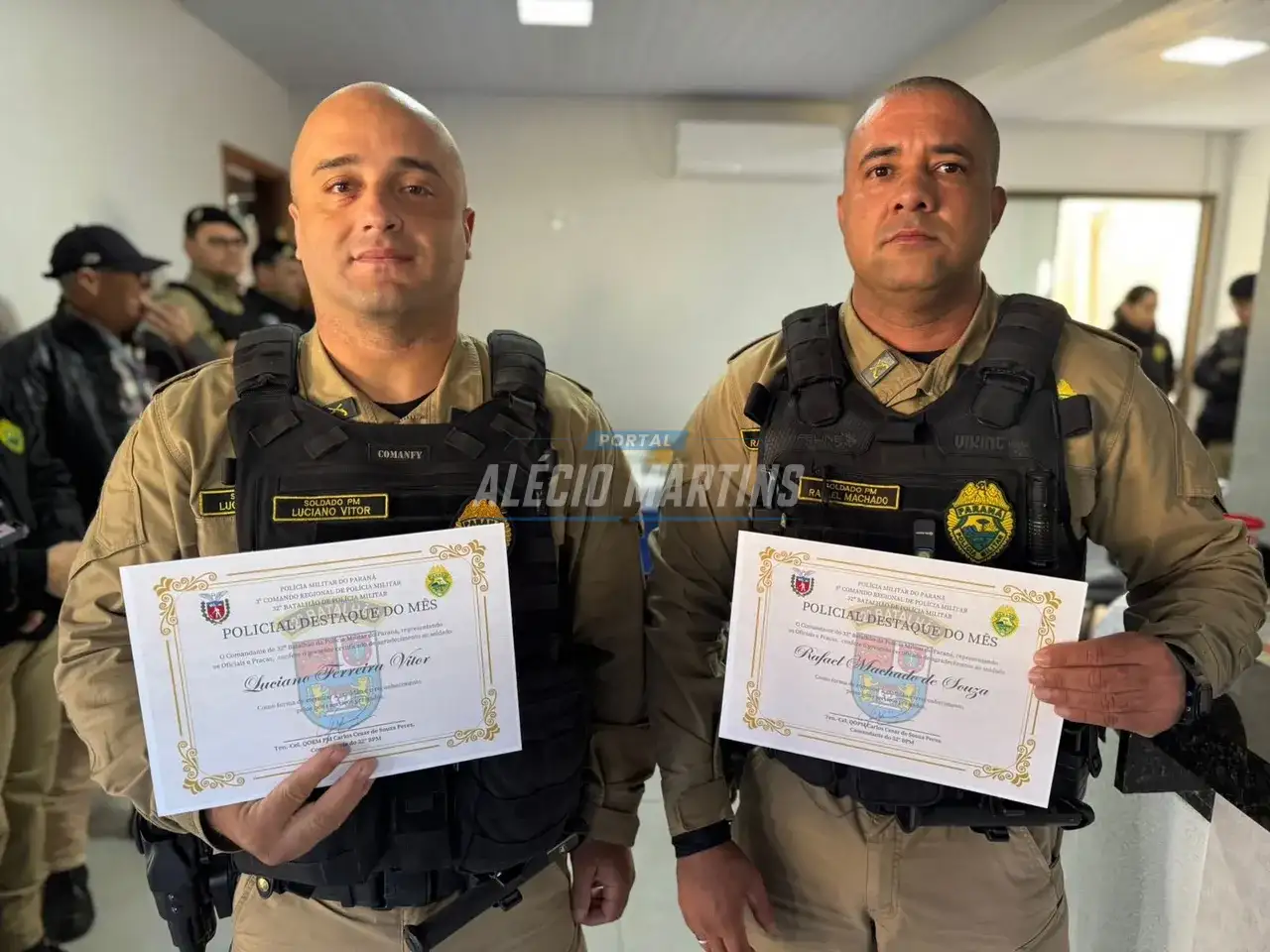 Policiais Militares são homenageados como destaque do mês em Paiçandu