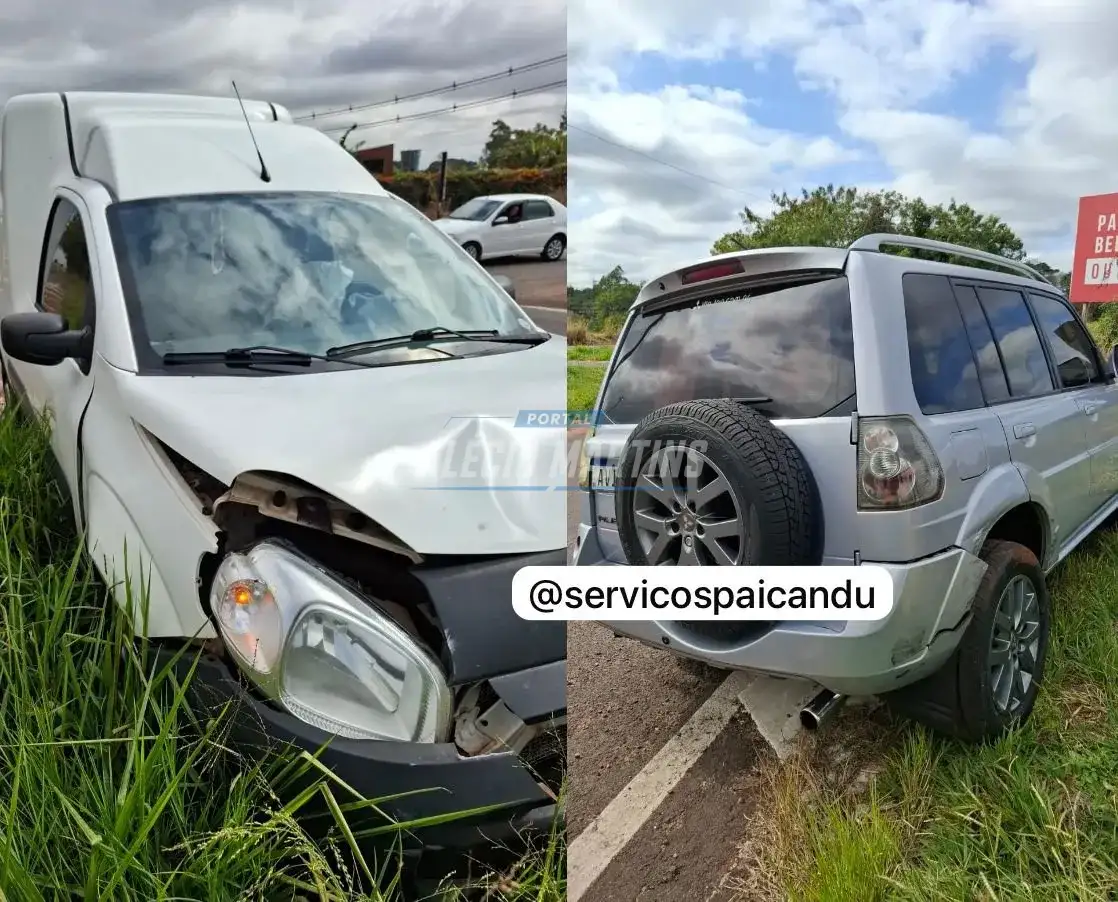 Acidente entre dois veículos é registrado na tarde desta quarta-feira na PR-323