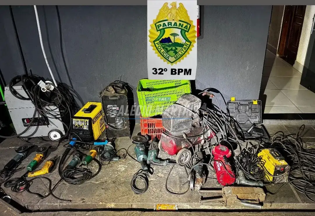 Mãe entrega filho à polícia após encontrar ferramentas furtadas em sua casa