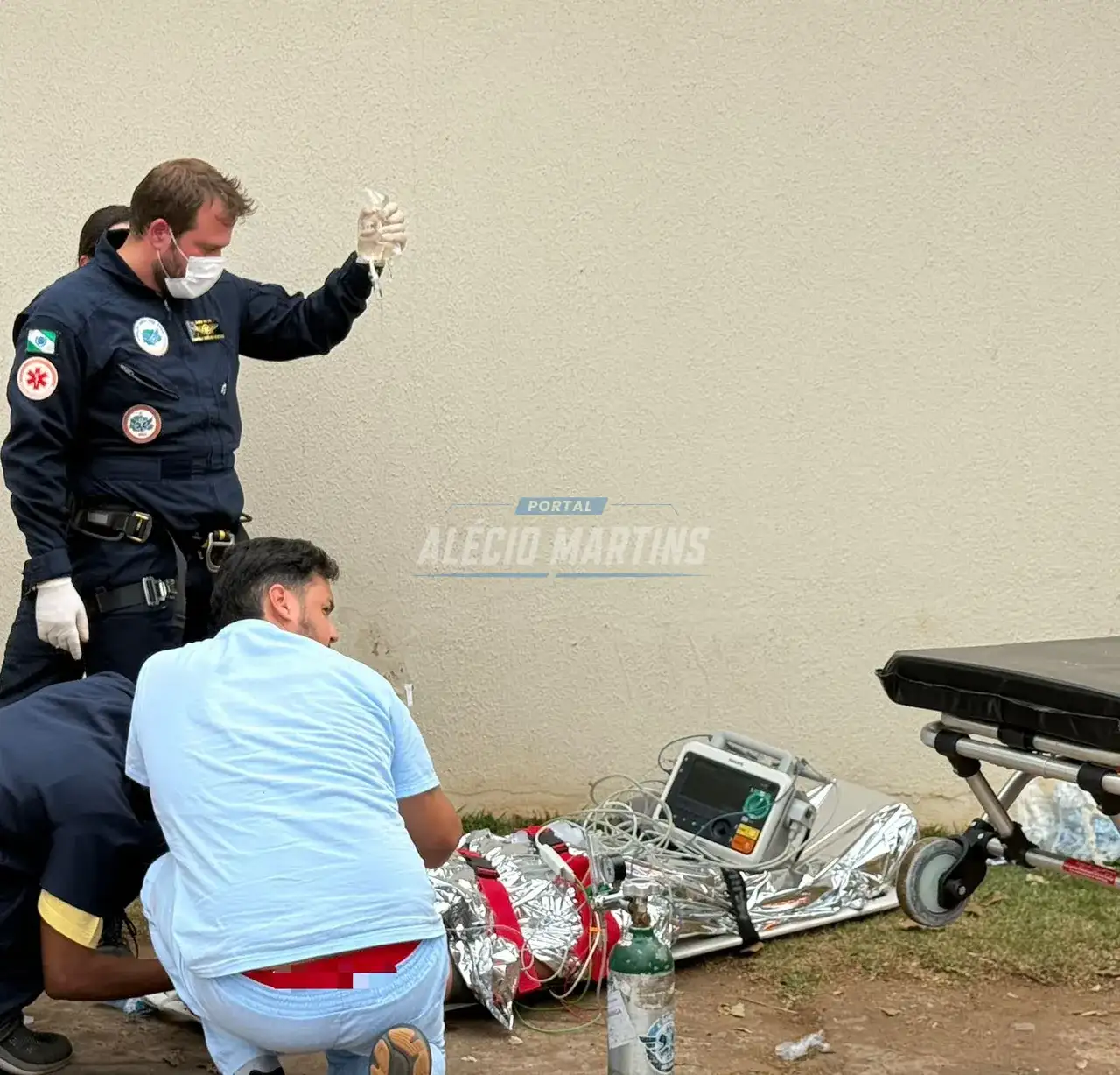 Empresário sofre descarga elétrica e é socorrido em estado grave em Dr. Camargo
