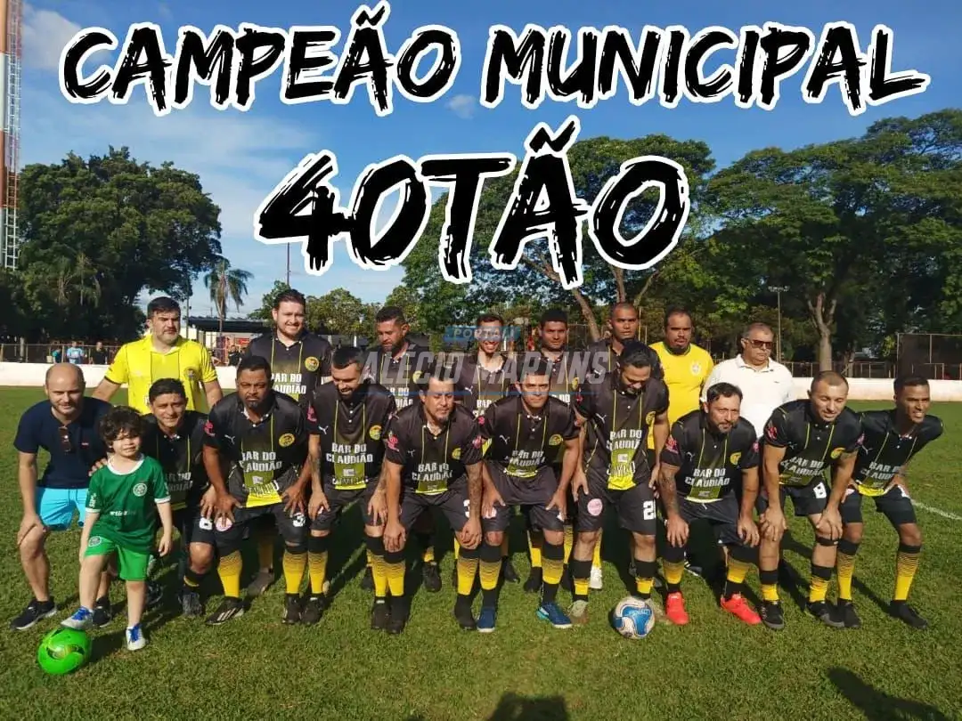 Bar do Claudião é campeão do Municipal 40tão em Paiçandu