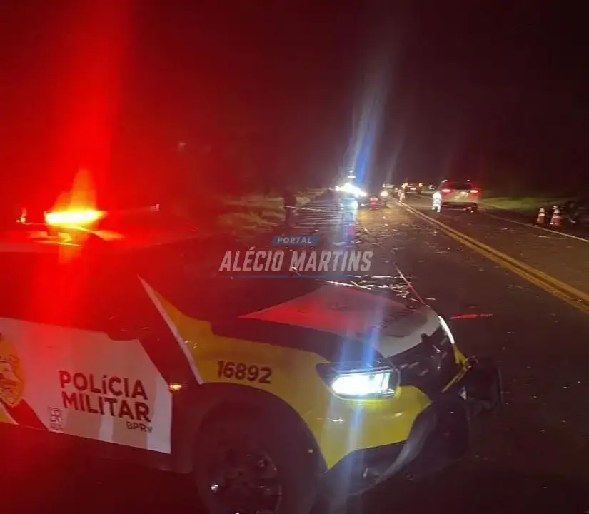Motociclista morre e três pessoas ficam feridas em grave acidente na PR-323