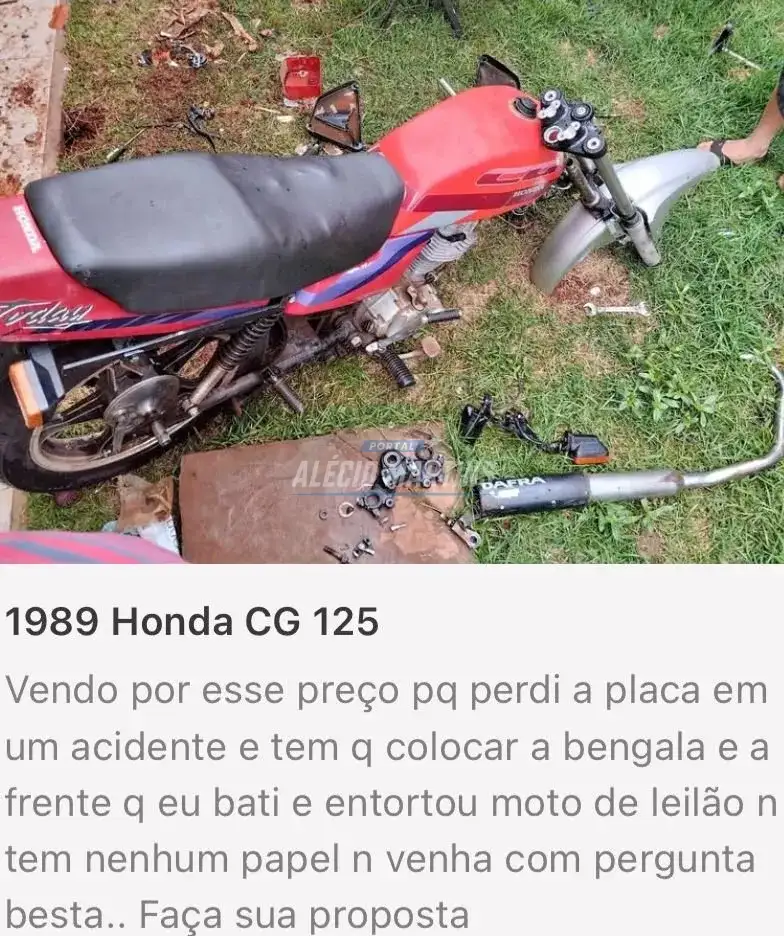 Moto furtada é anunciada na internet, recuperada pela PM e jovens são encaminhados à delegacia em Paiçandu