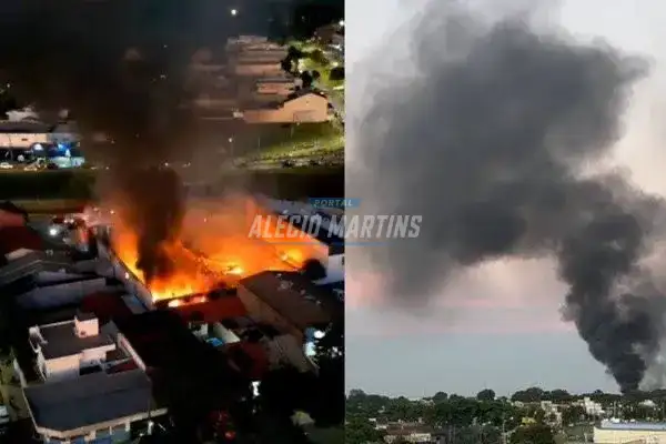 Incêndio que destruiu fábrica de móveis em Maringá pode ter causado prejuízo estimado de R$ 2 milhões