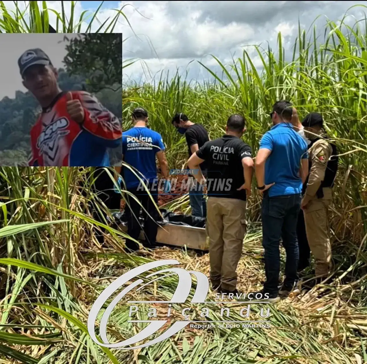 Corpo de homem sequestrado é encontrado em canavial entre Maringá e Iguaraçu