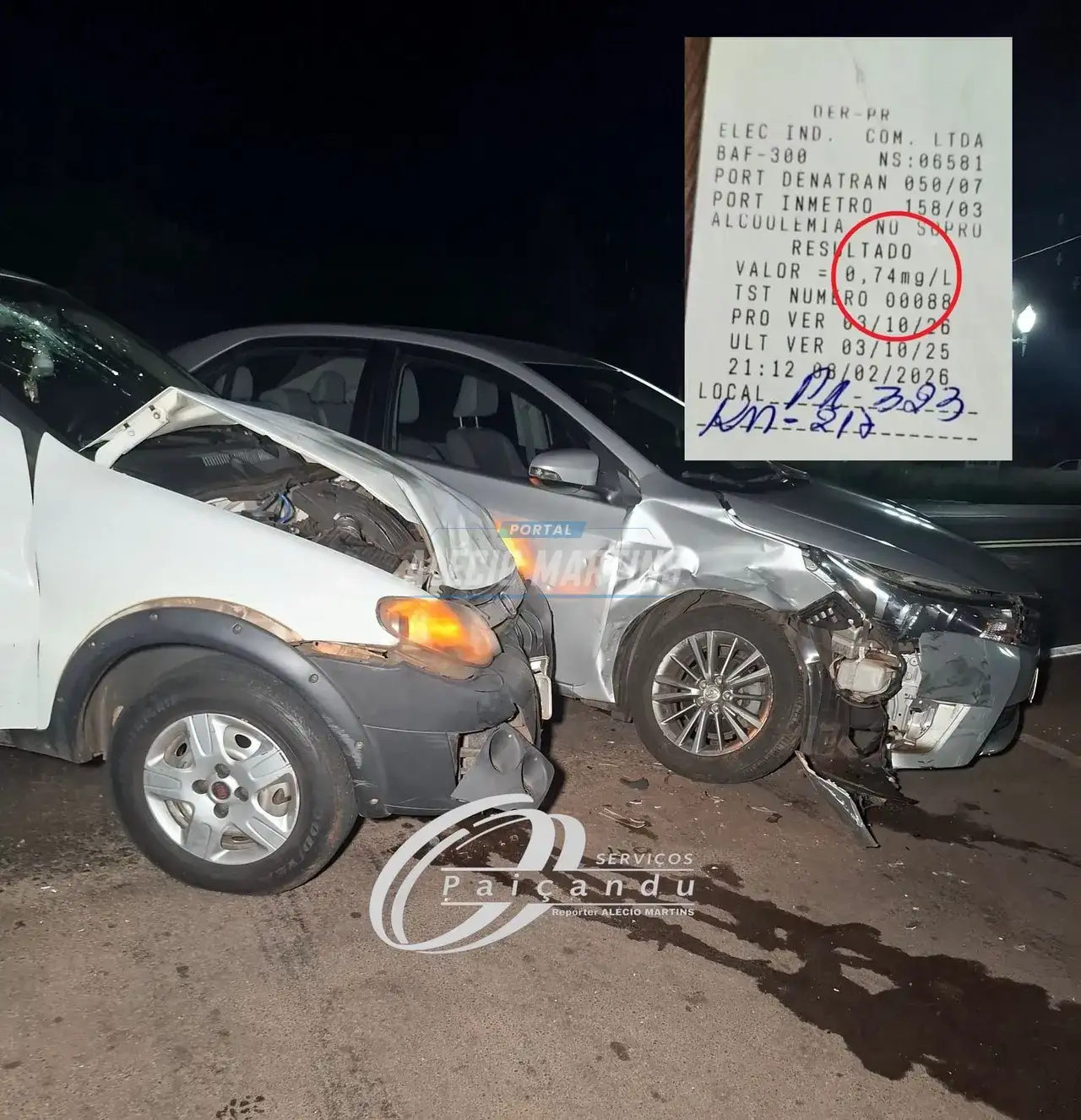 Motorista embriagado é preso após acidente na PR-323
