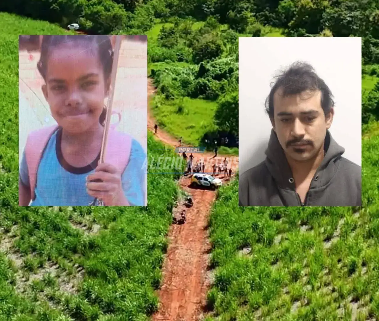 Menina de 8 anos é encontrada morta e sequestrador morre em ação policial na região de Cianorte
