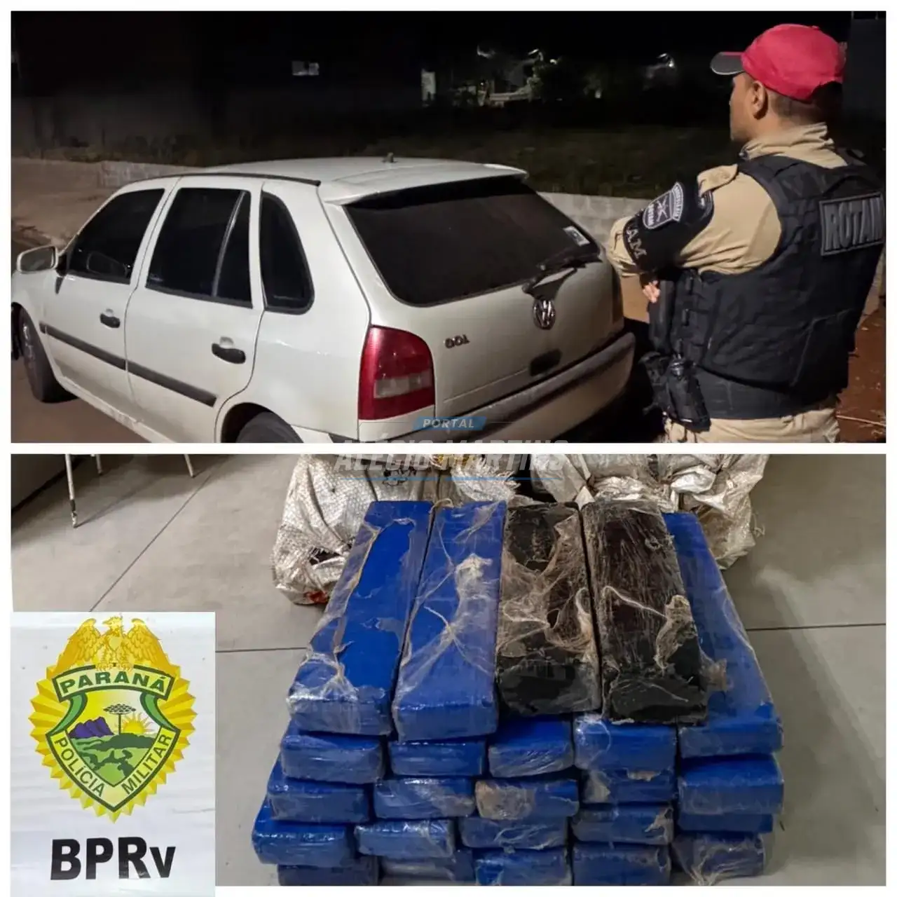 Dois criminosos transportando maconha morrem após troca de tiros com equipes policiais na BR-376, em Marialva