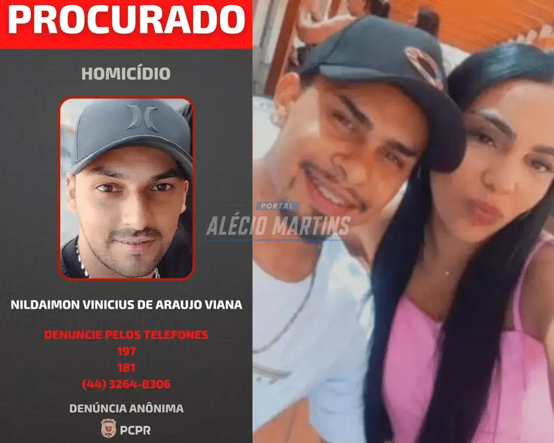 Paiçandu é alvo de mandado durante operação da polícia civil que elucida assassinato de casal em Sarandi. Um suspeito é considerado foragido