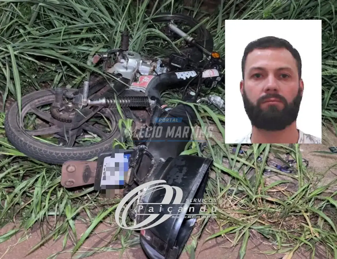 Homem morre e jovem é socorrida em estado grave após colisão de motoneta contra poste na marginal do Contorno Norte