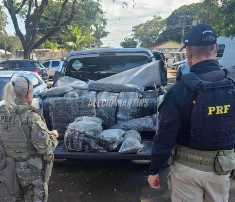 PRF apreende mais de 470 quilos de skunk na PR-317 em Maringá