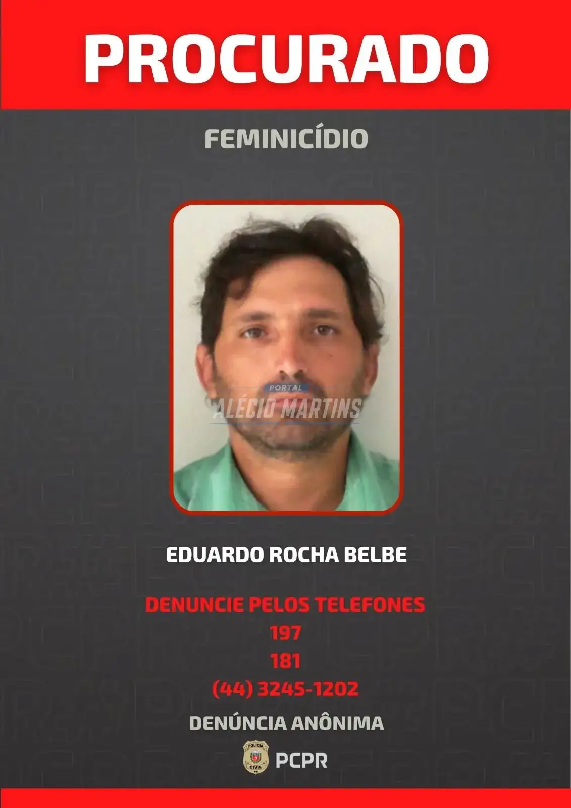 Homem que matou esposa em Mandaguaçu é procurado pela polícia.