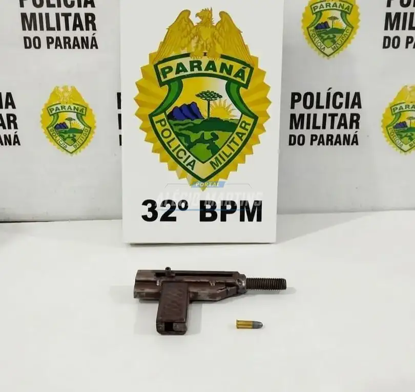 Homem é preso com arma de fabricação caseira após denúncia de briga em Paiçandu