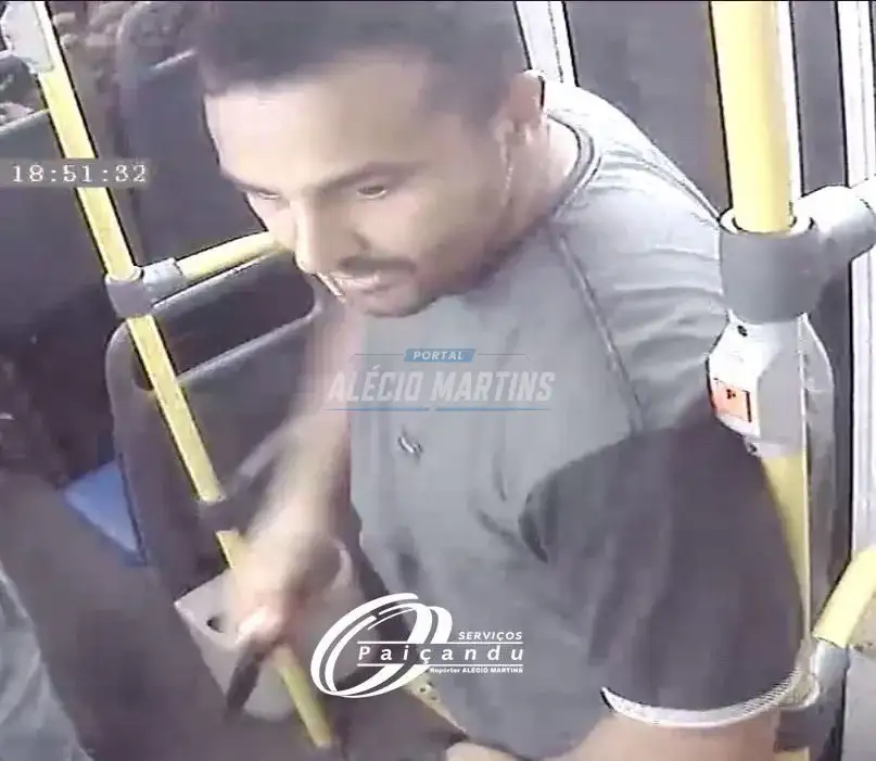 Polícia divulga imagem de suspeito de matar passageiro dentro de ônibus em Maringá
