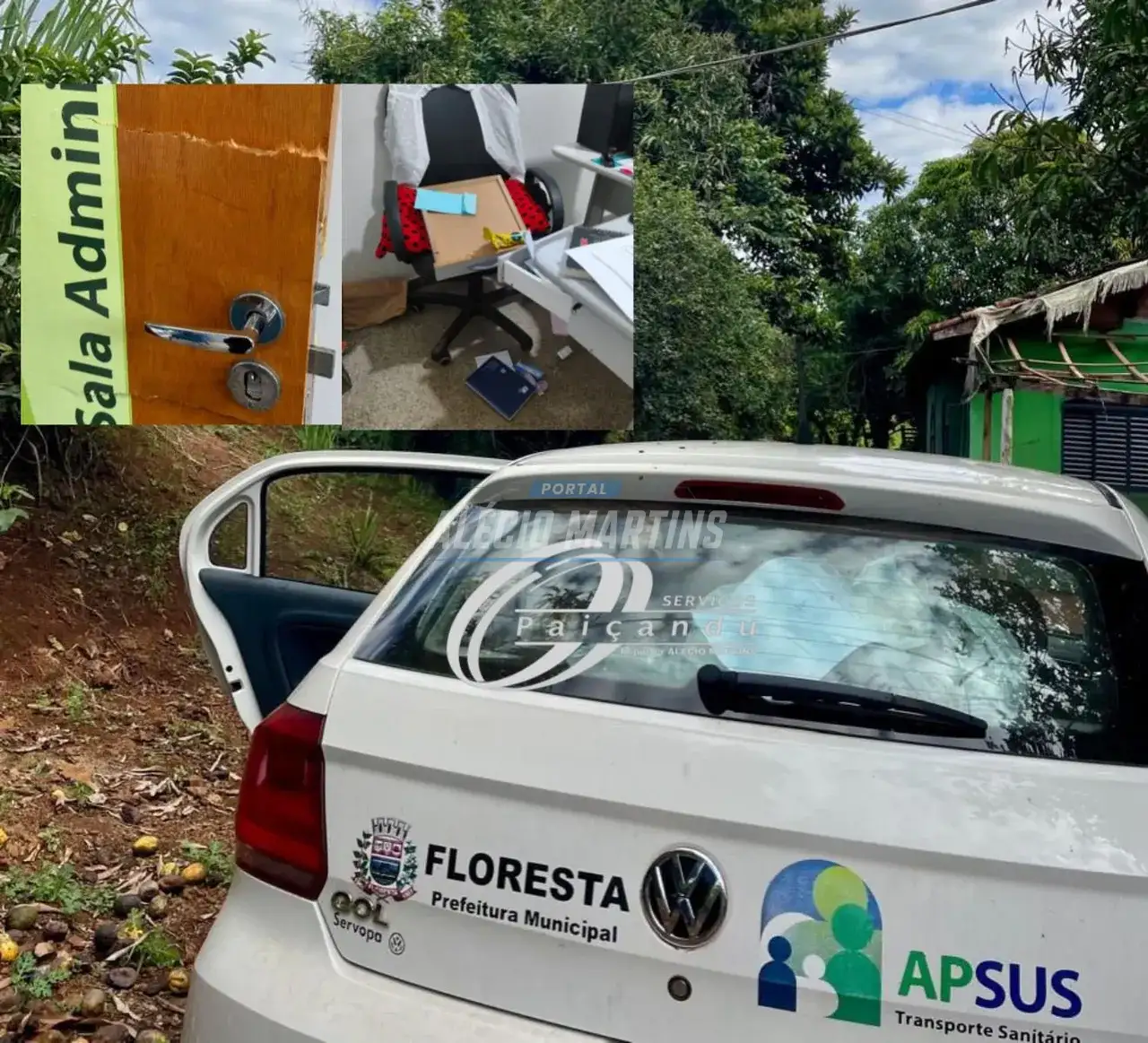 Veículo da prefeitura de Floresta é furtado após criminosos arrombar UBS na cidade
