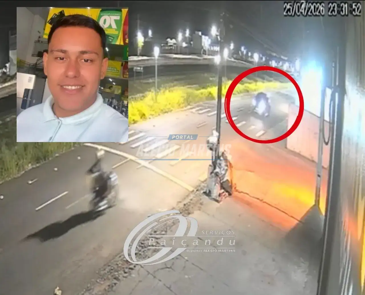 Morreu no hospital - Motorista na contramão provoca morte de motociclista em Paiçandu