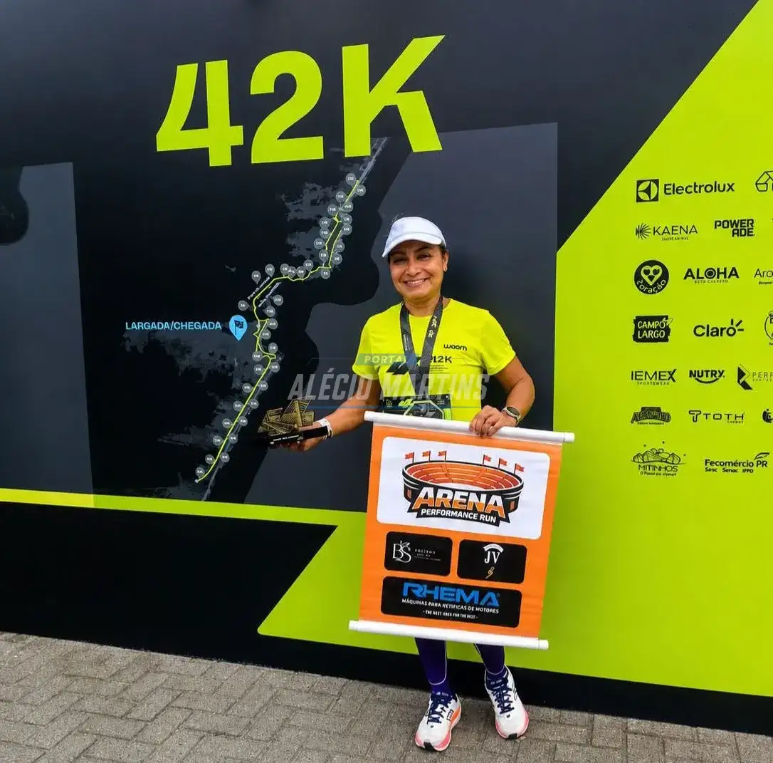 Moradora de Paiçandu é vice-campeã na maratona internacional de Guaratuba