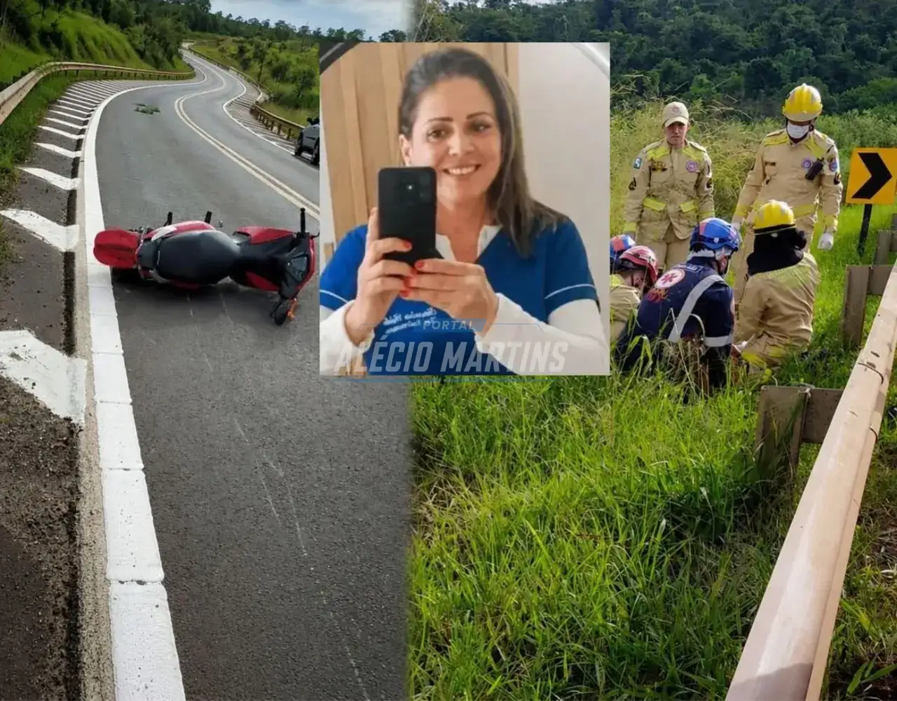 Técnica de enfermagem morre após queda de motoneta na PR-082 entre Cianorte e Terra Boa